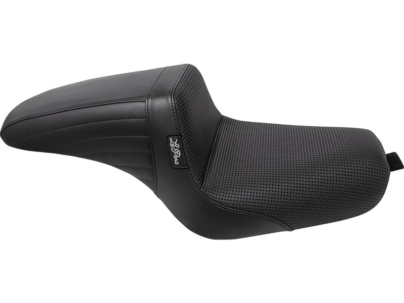 Kickflip Seat Basket Wave Black Vinyl For 04-06, 10-20 Sportster