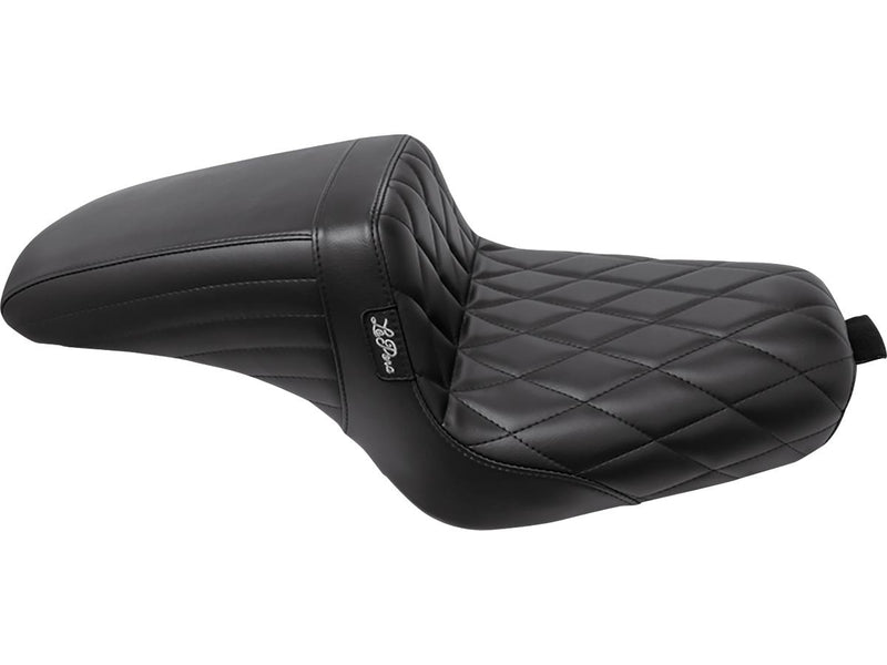 Kickflip Seat Diamond Stitch Black Vinyl For 04-06, 10-20 Sportster