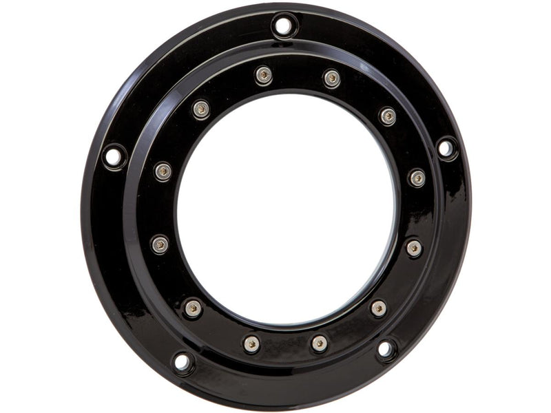 Porthole Derby Cover 5-Hole Gloss Black