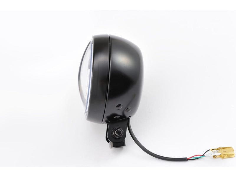 Capsule 120 Headlight Black Powder Coated Projector LED Bottom Mount - 4.5 Inch