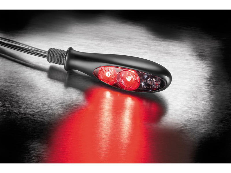 micro S DF Dark LED Turn Signal / Brake Light / Taillight Black Smoke LED