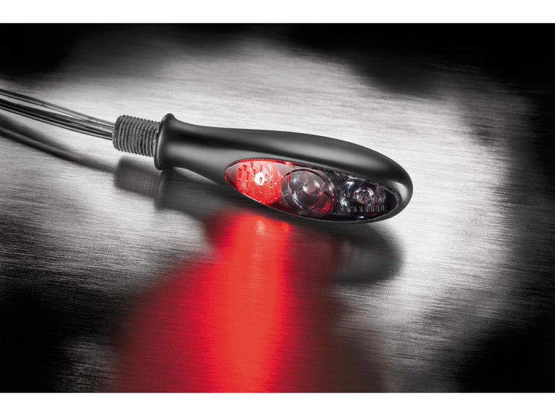 micro S DF Dark LED Turn Signal / Brake Light / Taillight Black Smoke LED