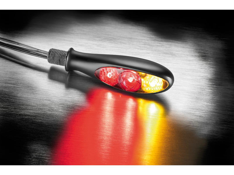 micro S DF Dark LED Turn Signal / Brake Light / Taillight Black Smoke LED