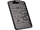 Rod Rear End License Base Plate Inc License Plate Light Austrian Black Anodized -170 x 210mm