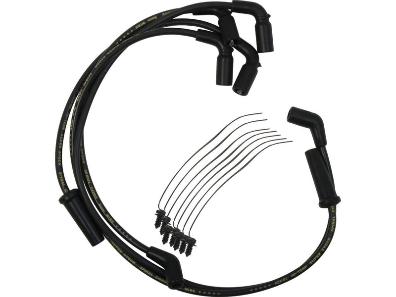 Custom 8mm Spark Plug Wires Black For 17-23 Touring