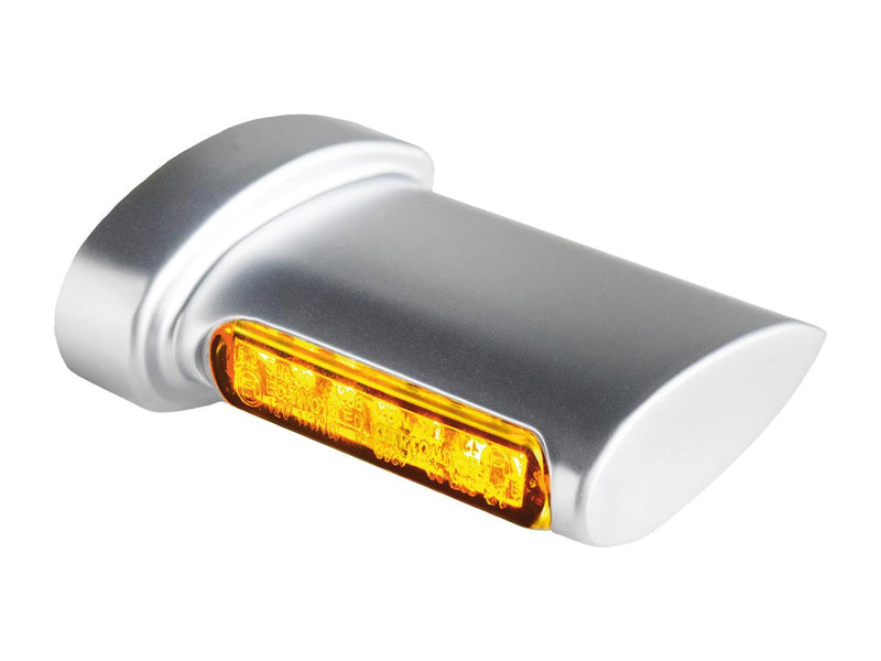 Winglet LED Turn Signals Chrome Satin Clear LED