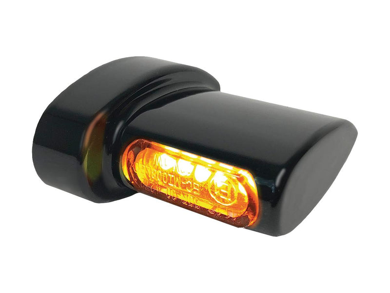 Winglet Micro LED Turn Signals Black Anodized Smoke LED