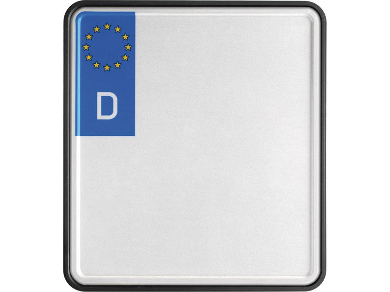 Frame License Plate Base Plate German Black - 200x180mm