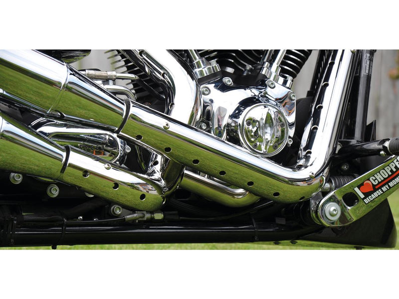 Hot Rod Headers Heat Shield Chrome Hole Chrome