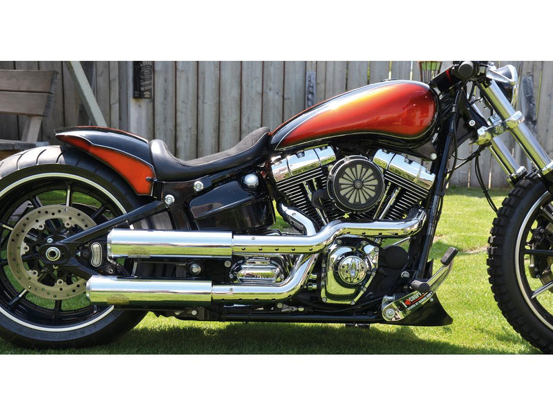 Shot Gun Custom Headers Heat Shield Chrome Hole Chrome