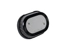 Oval Airbox Air Cleaner Kit Flat Black For 99-17 Dyna