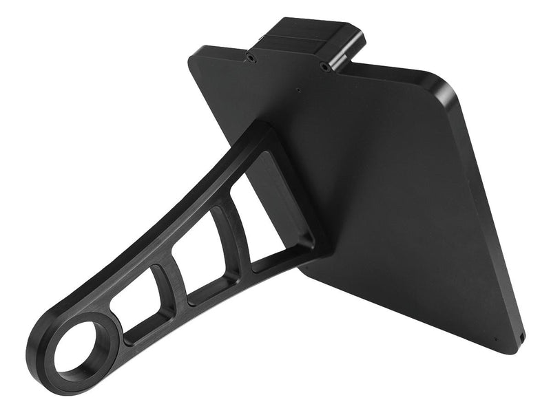 Side Mount License Plate Kit German Specification 180x200mm Black Anodized For 13-14 FXSBSE