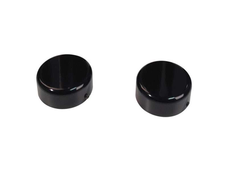 End Cap Fork Cover Cap Black Powder Coated For 18-19 FXBR