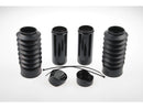 Fork Covers 6 Pieces With Lower Fork Rubbers Black Gloss Powder Coated For 18-19 FXBR