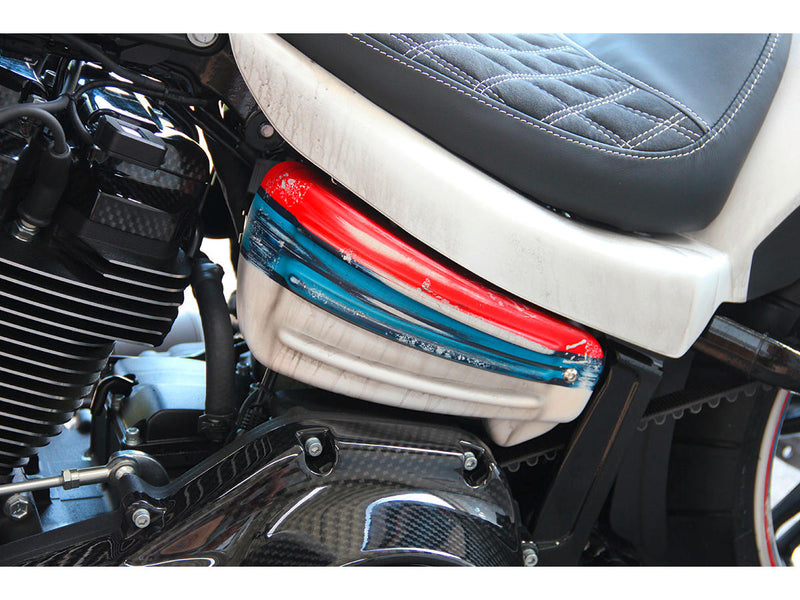 Racing Side Cover Slotted Black Gloss For 18-21 FLSL