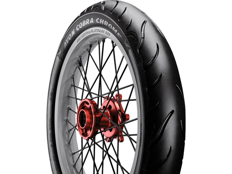 Cobra Chrome Reifen Front Tyre Black Wall - 90/90-21 54H