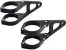 CNC Type Headlight Bracket Short Version Black - 35mm