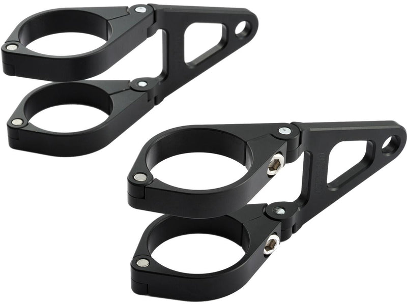 CNC Type Headlight Bracket Short Version Black - 39mm