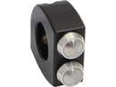 Mo.Switch 3 Push-Button Clamp Polished Push Buttons Black - 1 Inch