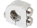 Mo.Switch 3 Push-Button Clamp Polished Push Buttons Aluminium Polished - 7/8 Inch