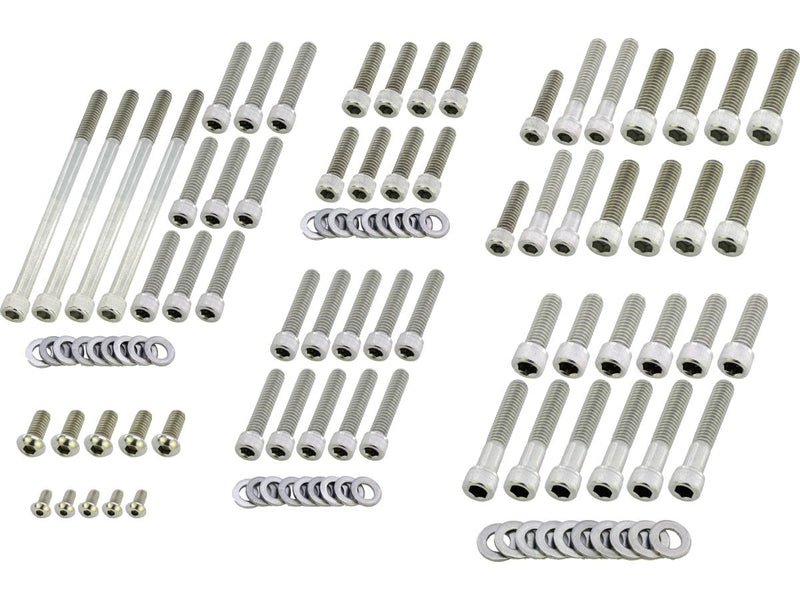 Complete Engine Screw Kit Stainless Steel For 02-17 V-Rod