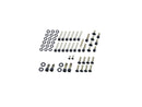 Complete Engine Screw Kit Satin Black Powder Coated For 70-76 FL Shovel