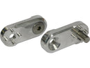 Flex Peg Adapters Aluminium Polished - 33mm