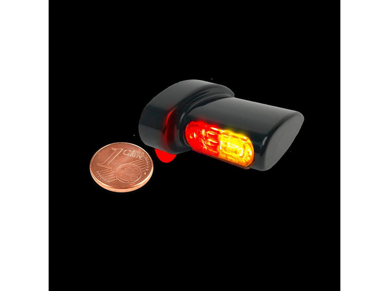 Winglet Micro 3 in 1 LED Turn Signal / Tailight / Brake Light Black Anodized Smoke LED