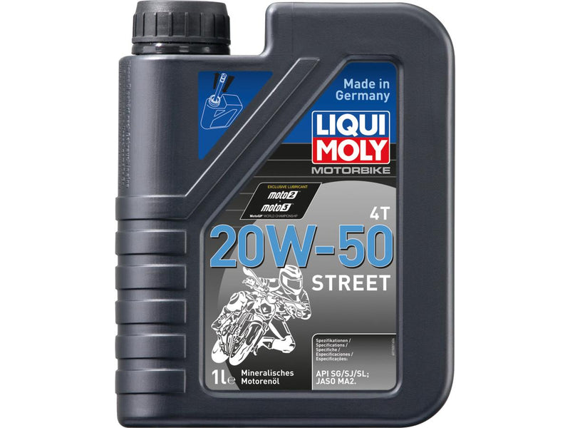 Motorbike 4T Street Mineral Based Motoröl 1 Liter Api Sg Api Sj Api Sl Jaso Ma2 Sae 20W50
