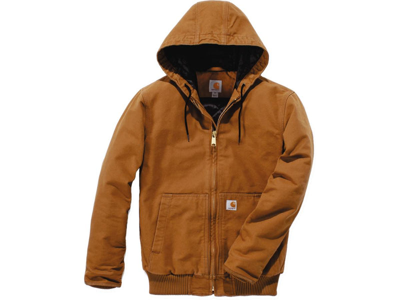 Loose Fit Washed Duck Insulated Active Jacket Carhartt Brown