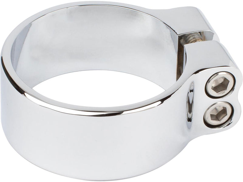 Radius Bagger Exhaust Clamp Inner Diameter Chrome - 2.5 Inch