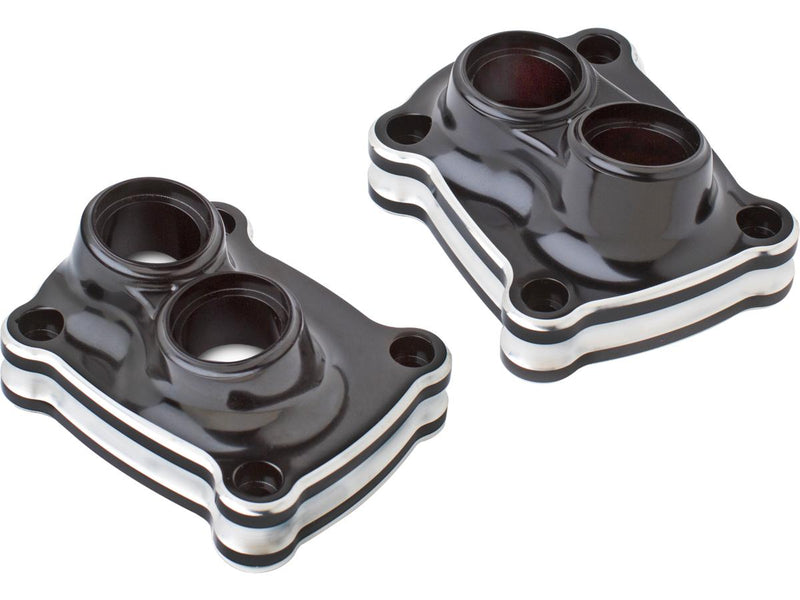 10-Gauge Lifter Block Covers Black Anodized For 18-22 Softail