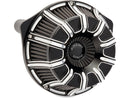 10-Gauge Inverted Series Air Cleaner Black Cut Anodized