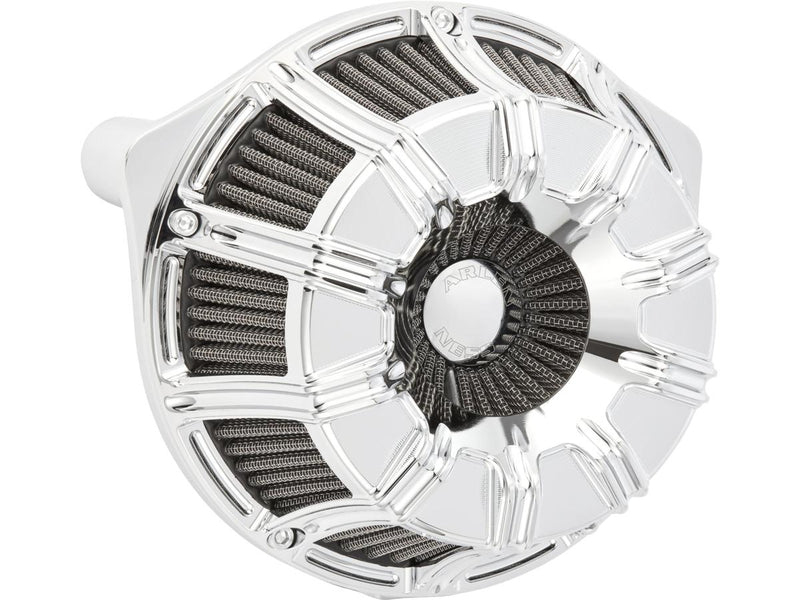 10-Gauge Inverted Series Air Cleaner Chrome