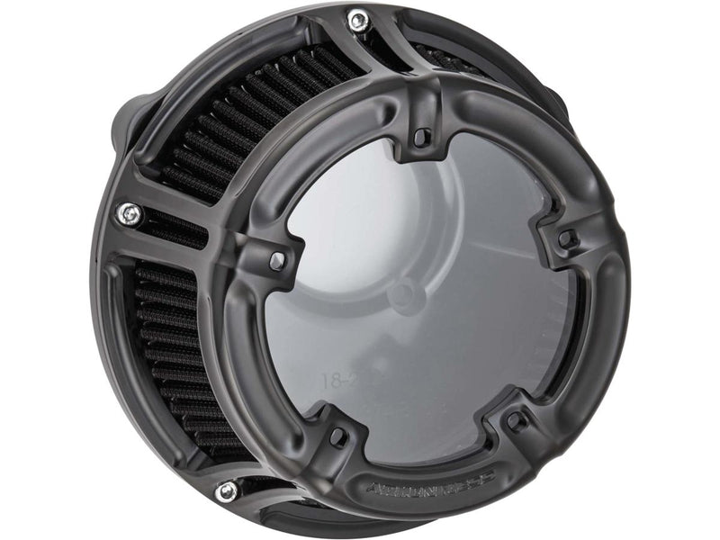 Method Clear Series Air Cleaner Black Anodized For 18-22 Softail