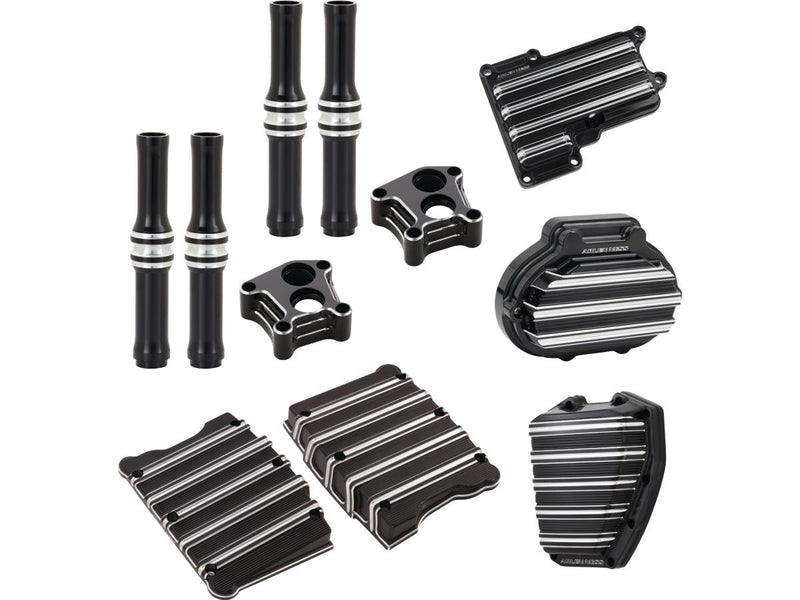 10-Gauge Engine / Transmission Cover Pack Black Anodized For 14-16 Touring