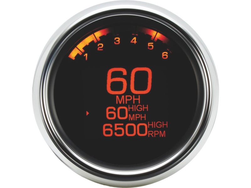 MLX-3000 Series Speedometer/Tachometer 250mph Chrome Bezel - 3-3/8 Inch