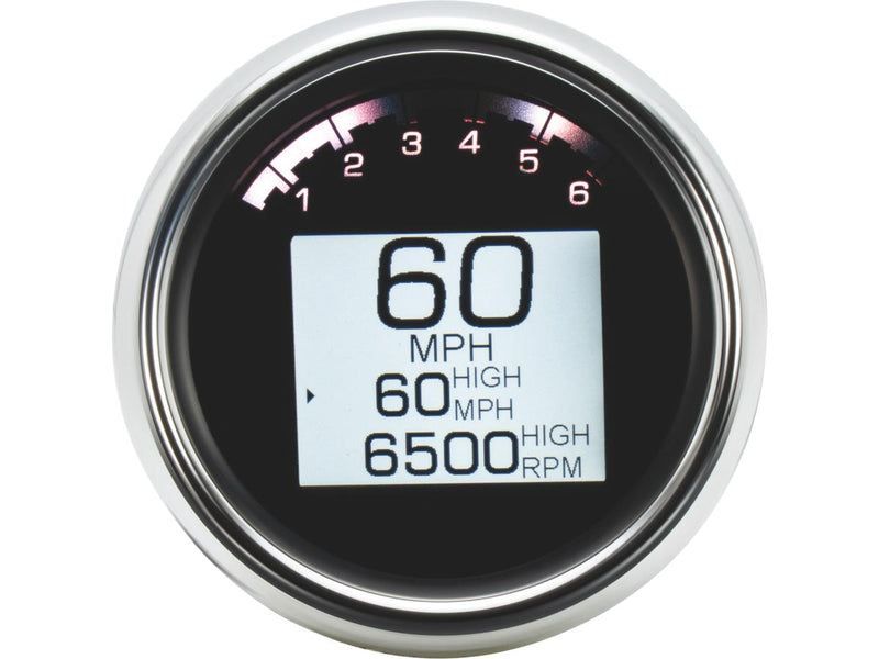 MLX-3000 Series Speedometer/Tachometer 250mph Chrome Bezel - 3-3/8 Inch