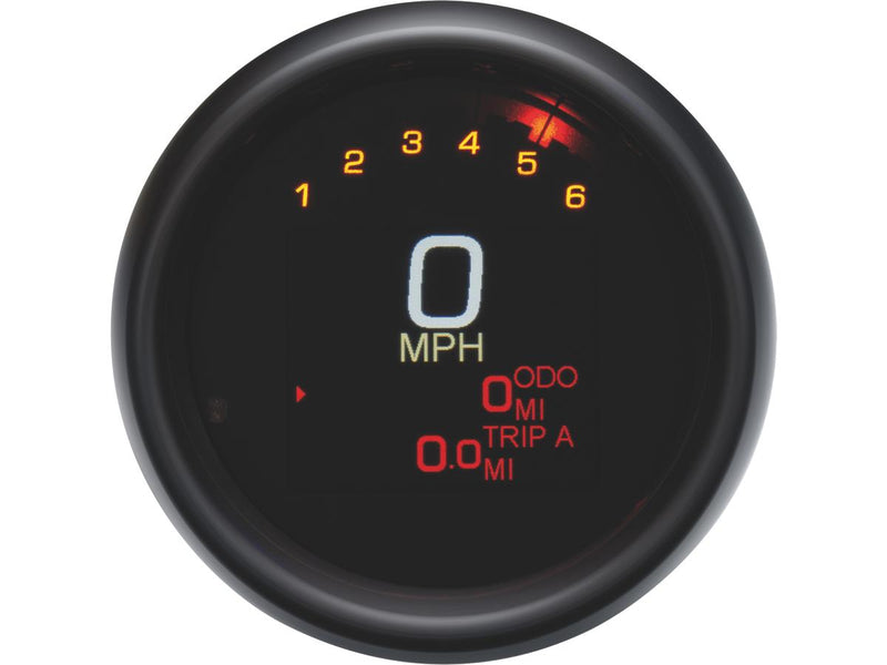 MLX-3000 Series Speedometer/Tachometer 250mph Black Bezel - 3-3/8 Inch