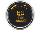 MLX-3000 Series Speedometer/Tachometer 250mph Chrome Bezel - 3-3/8 Inch x 85.7mm