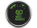 MLX-3000 Series Speedometer/Tachometer 250mph Chrome Bezel - 3-3/8 Inch x 85.7mm