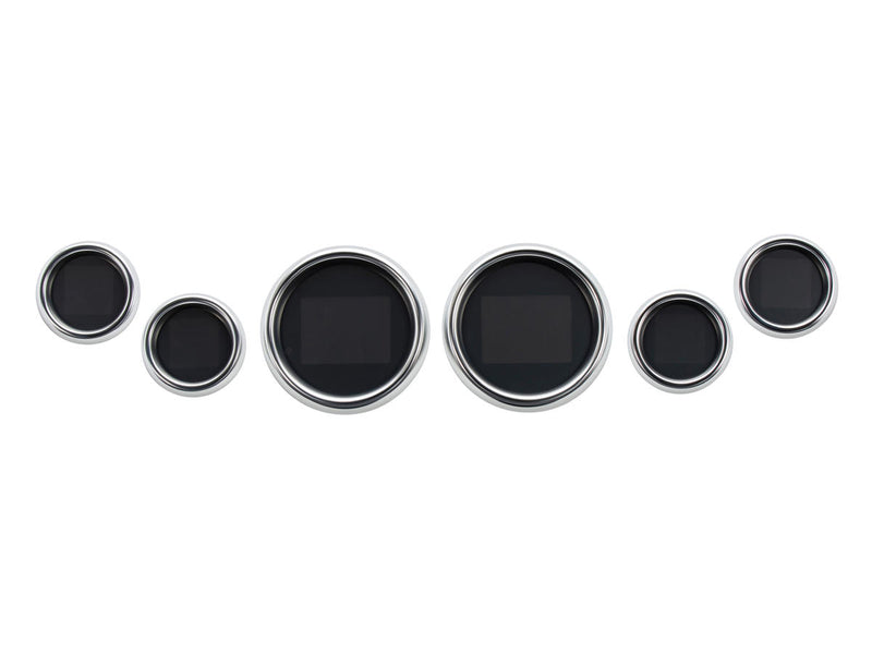 MLX Dresser Pack Dresser & Bagger 6 Gauge Kit Chrome Bezels 96-03