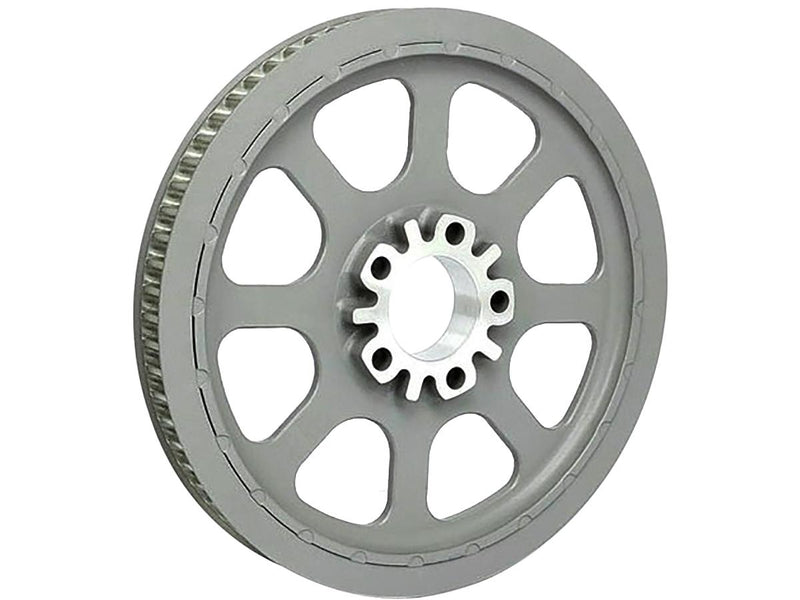 OEM Style Rear Belt Pulley Silver - 1 1/8 Inch 70 Teeth