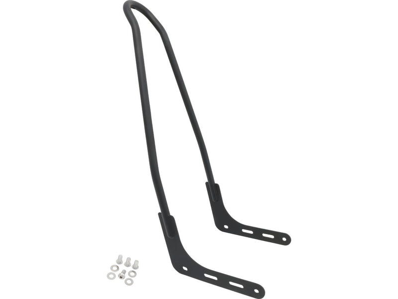 Tall Rigid Curved Sissy Bar Matte Black Powder Coated