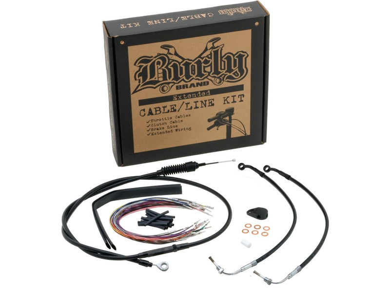 Apehanger Cable Kit Black Vinyl ABS Dual Disc - 8 Inch