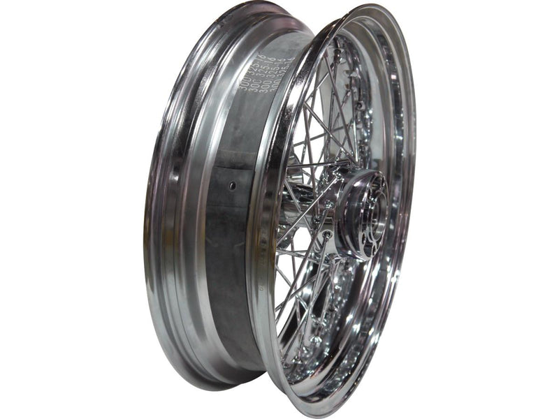 OEM Style 40-Spoke Front Wheels Chrome For 84-99 Sportster - 21 x 2.15 Inch