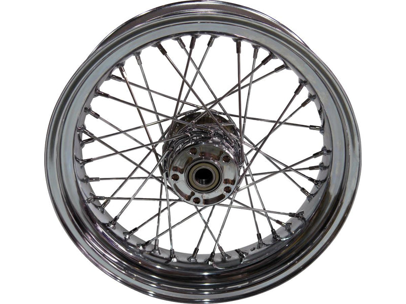 OEM Style 40-Spoke Front Wheels Chrome For 08-17 Dyna - 19 x 2.5 Inch