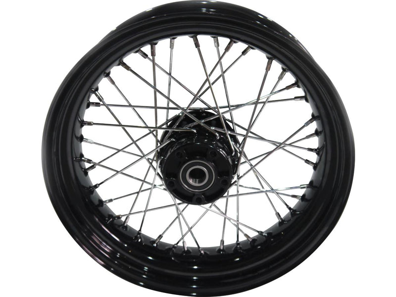 OEM Style 40-Spoke Front Wheels Black For 08-17 Dyna - 19 x 2.5 Inch