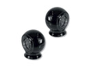 Old Style Straight Risers Black Gloss Powder Coated - 1 Inch