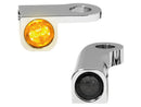 Nano Series LED Turn Signals Chrome Smoke LED For 14-20 Sportster